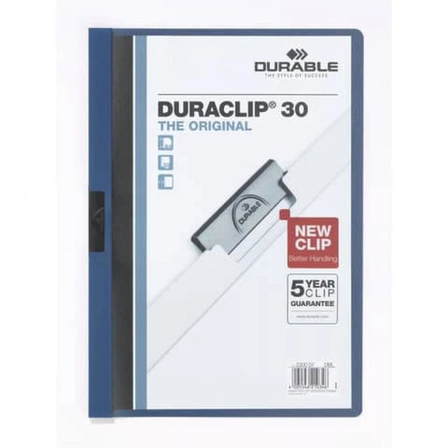 DURABLE Klemm-Mappe Duraclip Original 30 dklblau 220007 (4005546210346)