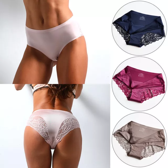 SEXY LACE SEAMLESS Panties Premium Quality Satin Briefs with a Touch of  Luxury $16.90 - PicClick AU