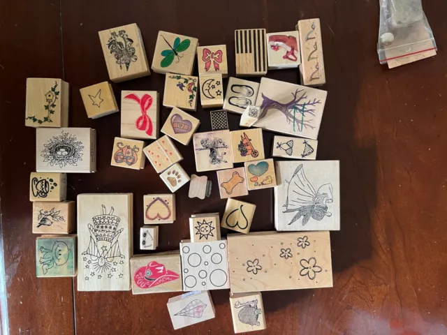 HUGE LOT of  Rubber Stamps  Open to offers NEW and USED