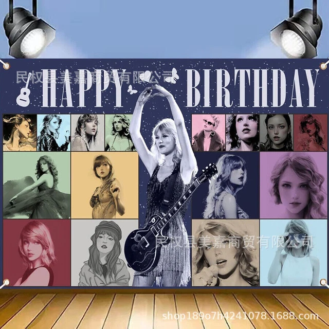 TAYLOR SWIFT BACKDROP For Fans Happy Birthday Party Photo Background ...