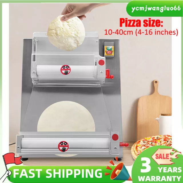 4-16" Commercial,Electric Pizza Dough Roller Sheeter Pastry Press Making Machine