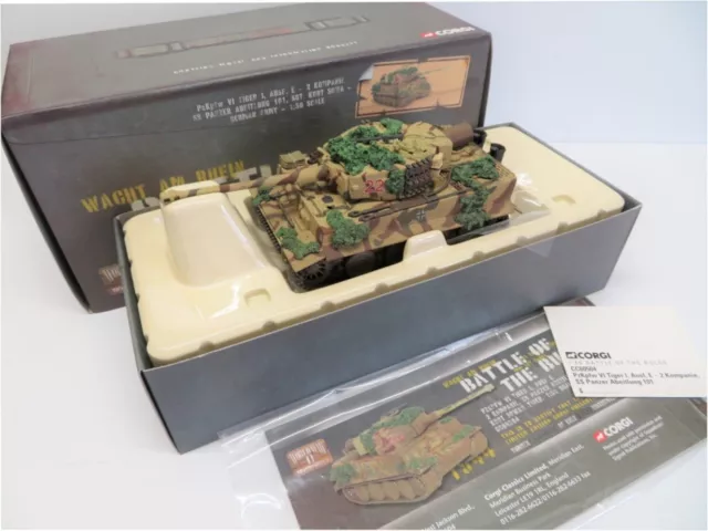 Henschel SD.KFZ.181 Tigre ,Armée Allemande,Kurt Sowa ,1944 - Corgi CC60504 1/50 2