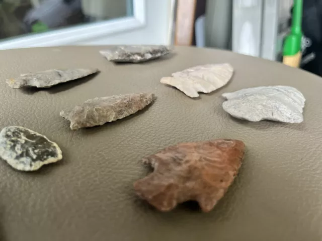 Awesome Group of High Grade Arrowheads  * Missouri , Colorado , And Kansas