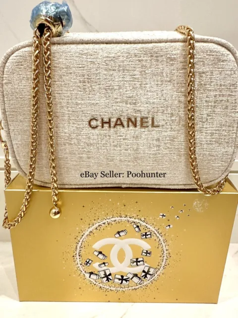 CHANEL 2023 HOLIDAY Set Easy Come Easy Glow - Converted White Pouch $188.00  - PicClick