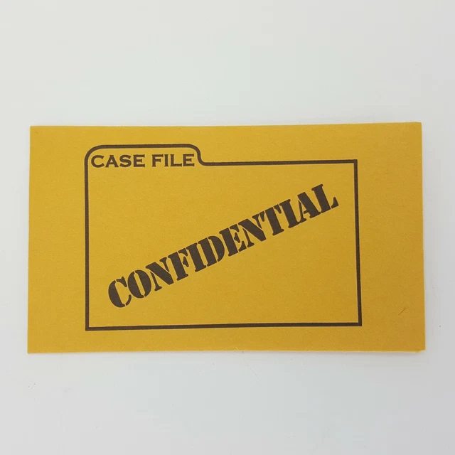 CLUE SCOOBYDOO CASE File Envelope Replacement Game Piece Part 2002