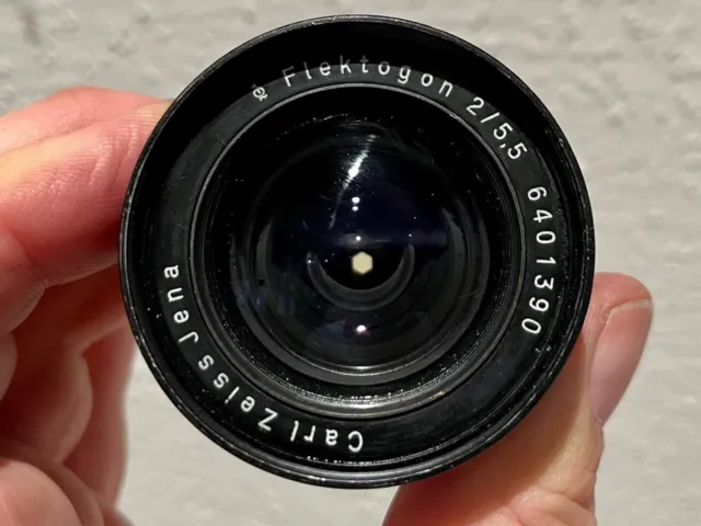 Carl Zeiss Jena Flektiogon 2/5,5mm Objektiv lens - AK - QF-FOTO