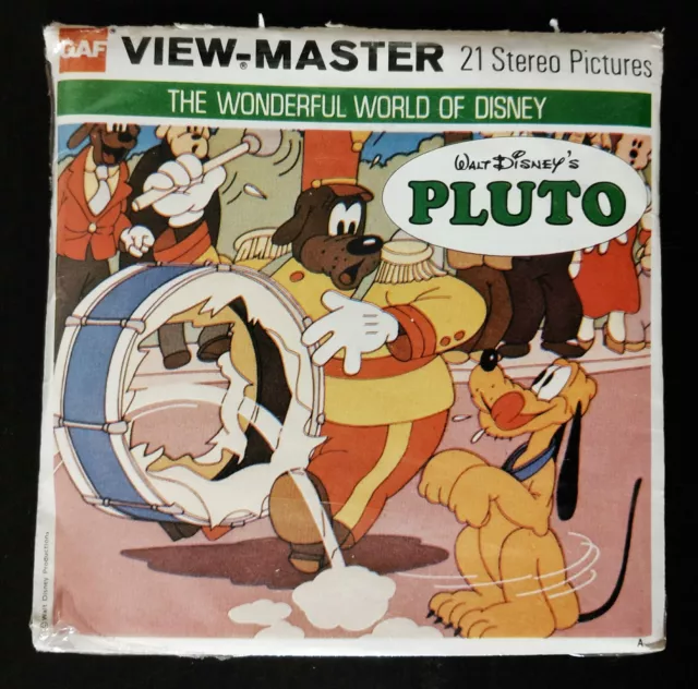 🎬View-master Disney Jewel🎬PLUTO 🎬Wonderful engl. View-Master Set