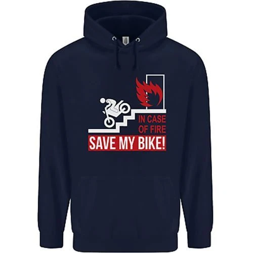 Felpa con cappuccio emergenza moto biker moto bambini 2