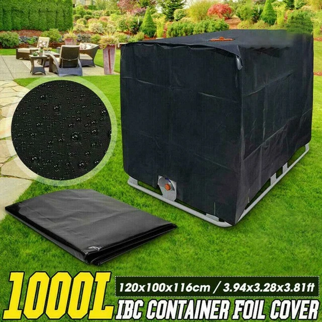 Container Protection Cover FOR 1000 LITERS IBC container cover foil hood cover uv protection ...
