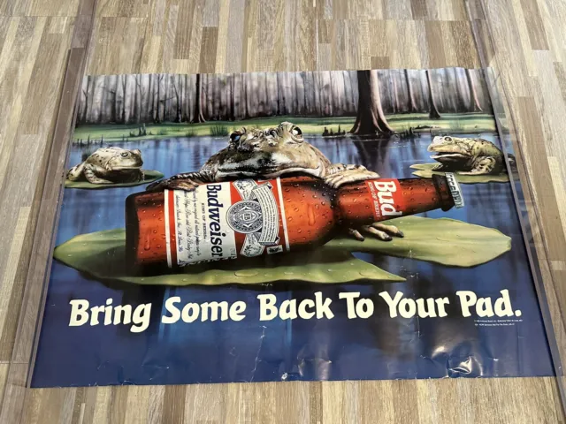 1995 Budweiser-“Bring Some Back To Your Pad” Poster-28” X 20”-Read Details