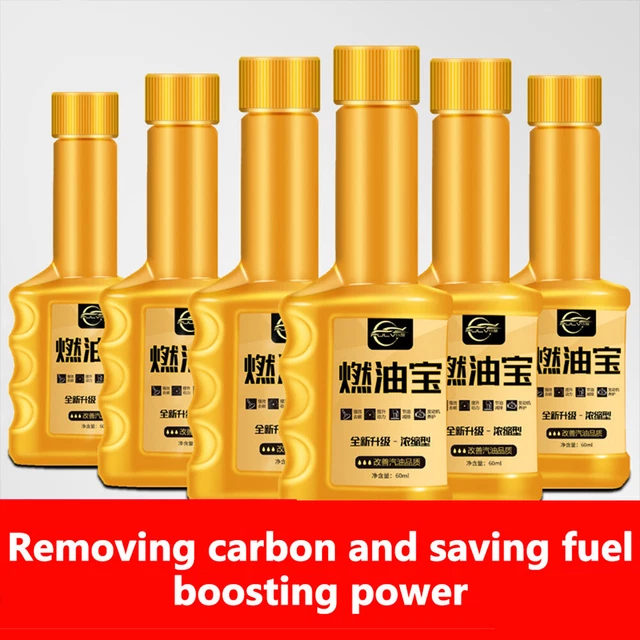 6 x iniettore di benzina auto sistema di pulizia deposito 60 ml rimozione carbonio