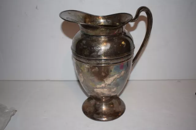 Epns 20X30 Silverplate 10" Water Pitcher   (Rtg19)