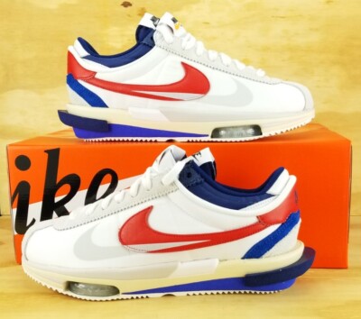 NIKE SACAI ZOOM Cortez SP White Red Blue Brand New Sz 12 DQ0581 ...