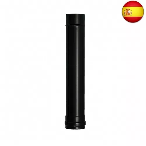 Wolfpack Tubo de Estufa Pellet Acero Vitrificado Negro Ø 80 mm. Longitud 50 cm.