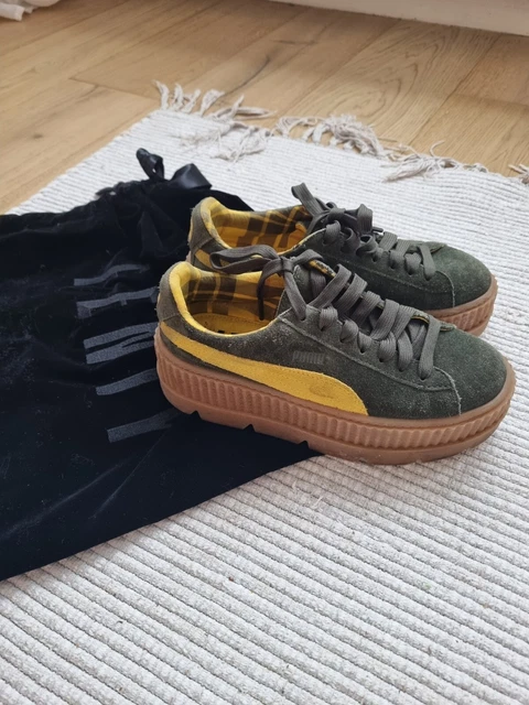 Puma creepers verdi shop e bordeaux