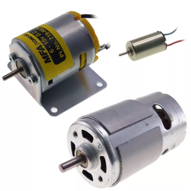 DC Brushed Motor for RC Models with / without Mounting Bracket - All Sizes