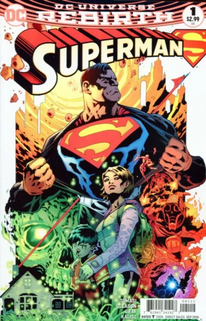 Superman: Rebirth #1 2Nd Printing Var (2016) Vf/Nm Dc