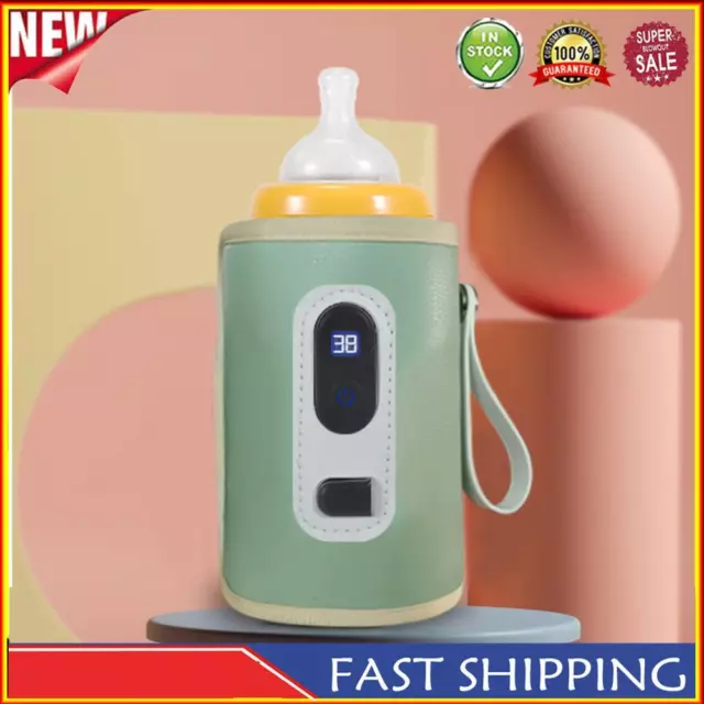 USB Milk Bottle Warmer 38°C-55°C Temperature Display for Outdoor Car Travel