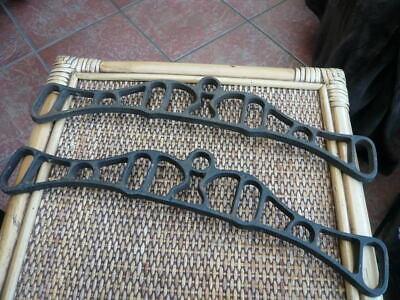 Pair Vintage Kitchen Ceiling Rack Clothes Airer Cast Iron Brackets Only 14 1/2 "
