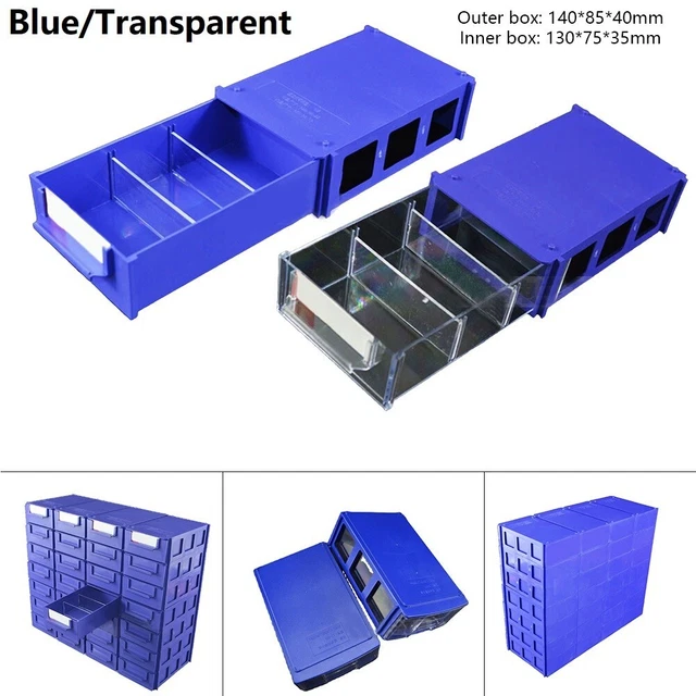 Caja de almacenamiento contenedor gruesa cajas de almacenamiento apilables caja de herramientas transparente