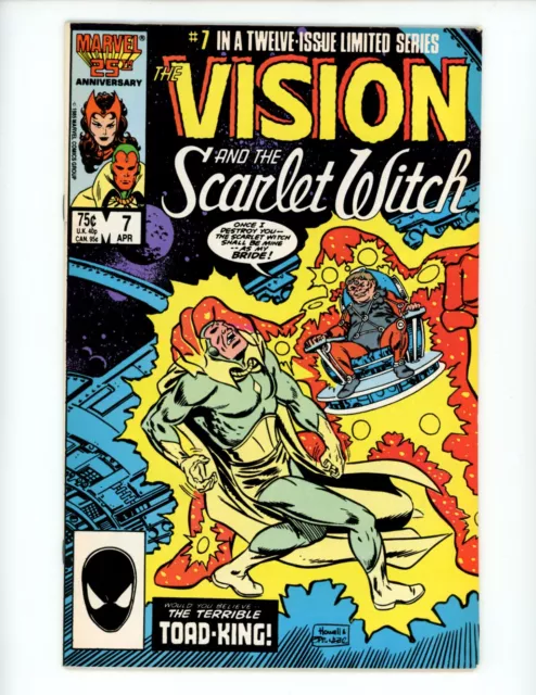 Vision and the Scarlet Witch #7 Comic Book 1986 VF Marvel Comics