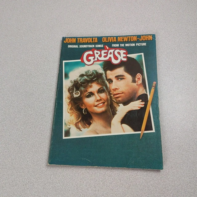 GREASE MUSICAL ORIGINAL Soundtrack Sheet Music Songbook 1978 Warner w