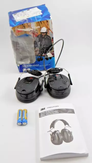 3M Hearing Protection Peltor ProTac III Slim Headset Black Large for Hard Hats