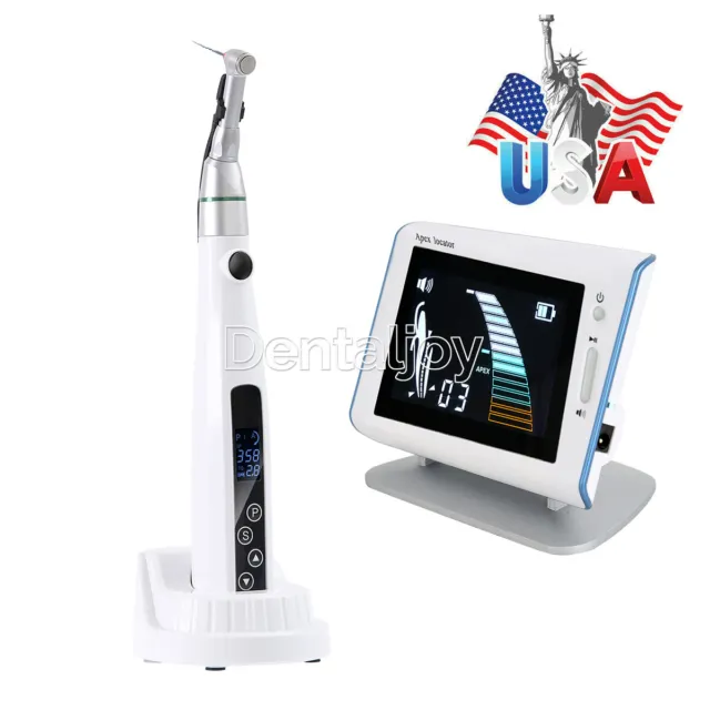 Dental Cordless LED Endo Motor 16:1 Contra Angle /Root Canal Apex Locator Finder