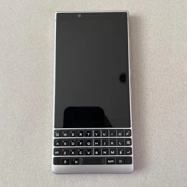 BlackBerry KEY2 BBF100-8 DualSIM シルバー BLACKBERRY KEY2 BBF100-8 Silver 64GB Dual SIM Unlocked QWERTY