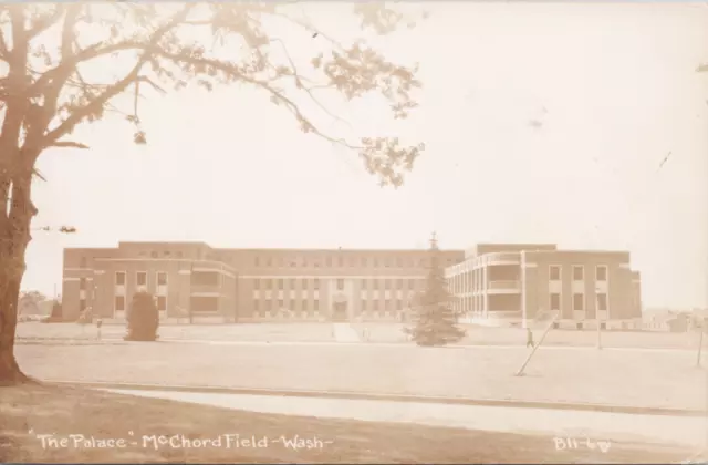 RPPC Tacoma Washington The Palace Barracks McChord Field Air Force Base Postcard