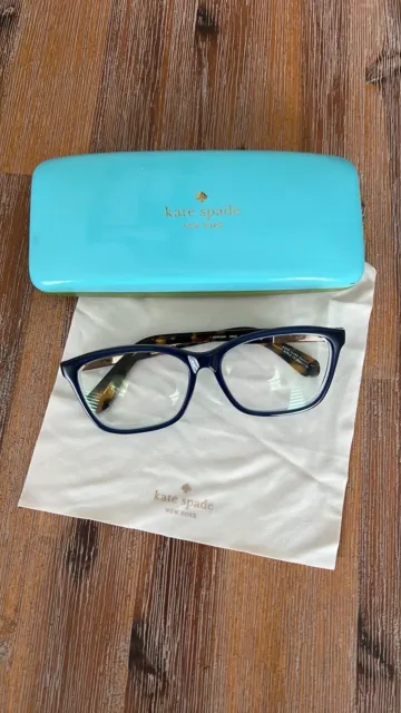 Kate Spade Kariann 00CX Eyeglasses Tortoise Square Full Rim Frames 54-15-135 NY