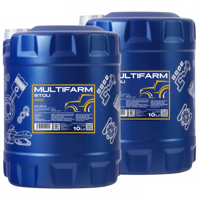 Olio Motore Mannol 10W-30 Mn Api CG-4/ CF-4/ Cf / Ce Multifarm Stou 3 X 5 Litro