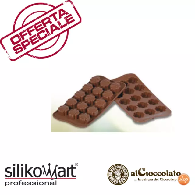 Silikomart Stampo Silicone Forno Easychoc Fleury Cioccolatini Dolci Scg08 Fiore