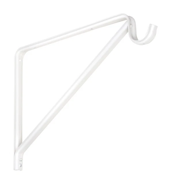 National Hardware N224-501 Steel Shelf Bracket 12.74 Lx9.31 Hx0.84 W in. 20 Pack