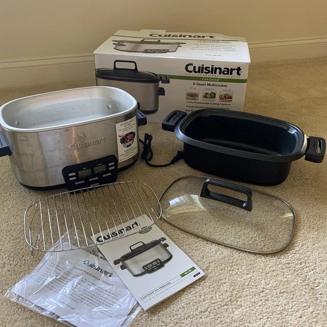 CUISINART MSC600 3IN1 Cook Central 6Quart MultiCooker Slow Cooker