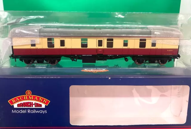 Bachmann Oo 39-177C Br Mk1 Bg Full Brake Coach M80565- Crimson/Cream - New