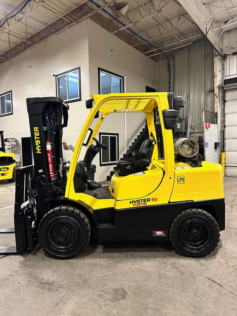 2015 Hyster H90Ft 9000 Lb 3 Stage Mast Lp Gas Pneumatic Forklift Reconditioned