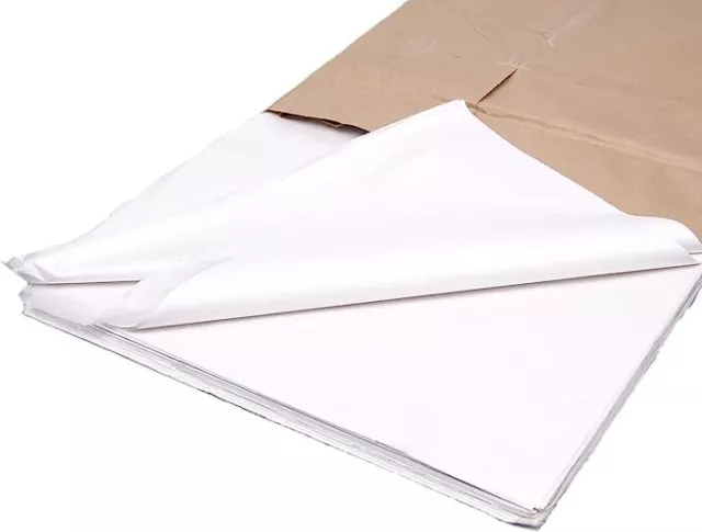 Acid Free Tissue Paper White MG 18gsm 500mm x 750mm (20" x 30") 100-480 Sheets