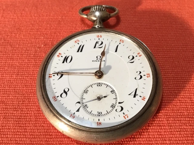 MONTRE À GOUSSET Ancienne En Argent - NE FONCTIONNE PAS - POUR PIÈCES / COLLECTION
