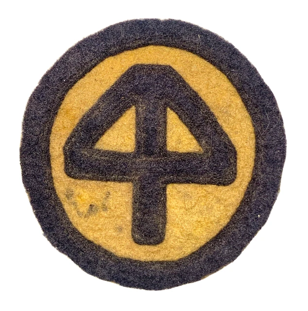 44th Infantry Division Patch Wool Felt Pre WWII US Army WWII P3276