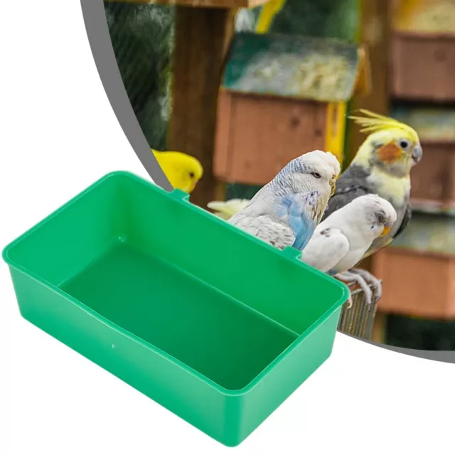 Combinaison pratique bol à oiseaux et baignoire pour petits oiseaux de compagni