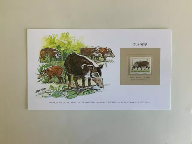 Bophuthatswana 1977 Card Mnh Wwf Animals Of The World Bushpig