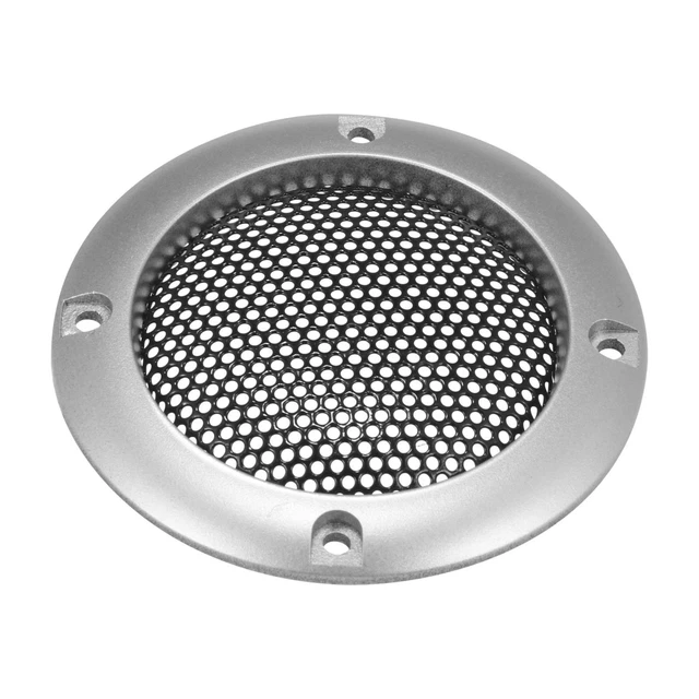 Copertura Griglia Altoparlante Auto Griglia Rotonda 5,1cm Argilla Argento