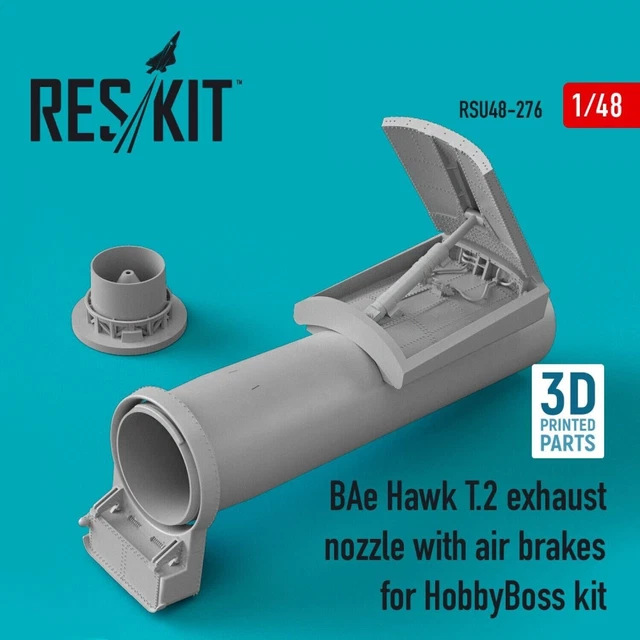 1/48 ResKit RSU48-0276 BAe Hawk T.2 exhaust nozzle with air brakes for HobbyBoss
