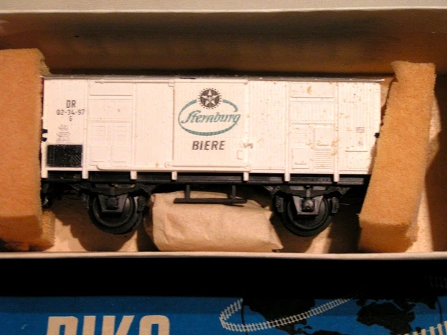 Wagon Piko Marchandises Couvert DR 81-32 A Essieux - Référence 56446, Occasion, Gris Et Marron