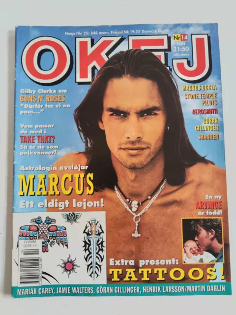 MARCUS SCHENKENBERG, AEROSMITH, SHANNEN DOHERTY, KEANU REEVES OKEJ magazine 1994