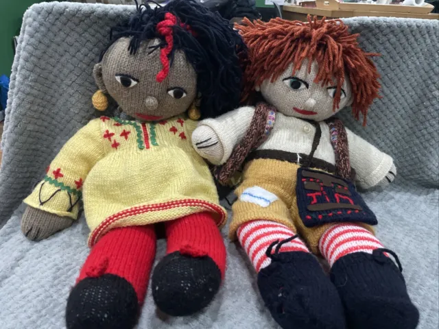 Knitted Rosie And Jim Dolls Cute
