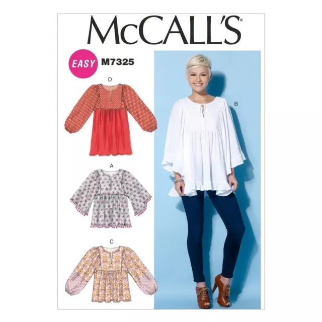 McCalls Sewing Pattern 7325 ZZ (LRG-XLG-XXL)