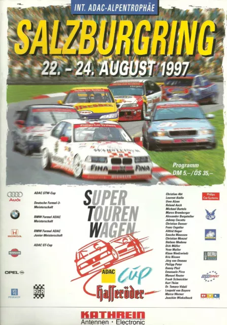 Int.ADAC Alpentrophäe Salzburgring(A)  1997 Programmheft