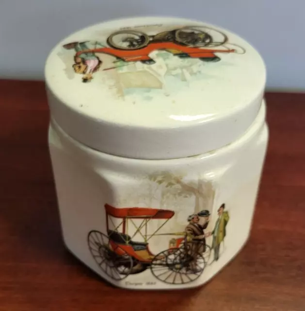 SANDLAND WARE Vintage Frank Cooper LTD Oxford Marmalade Jar  vintage cars